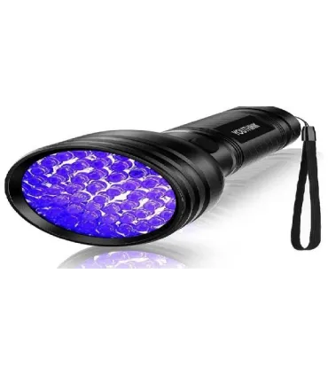 LINTERNA 3 LEDS 10W LUZ ULTAVIOLETA P/INSPECCION RECARGABLE