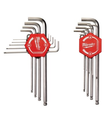 J. LLAVES ALLEN BOLA LARGA 9pcs 1,5-10mm MILWAKEE