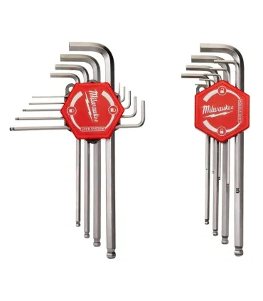 J. LLAVES ALLEN BOLA LARGA 9pcs 1,5-10mm MILWAKEE