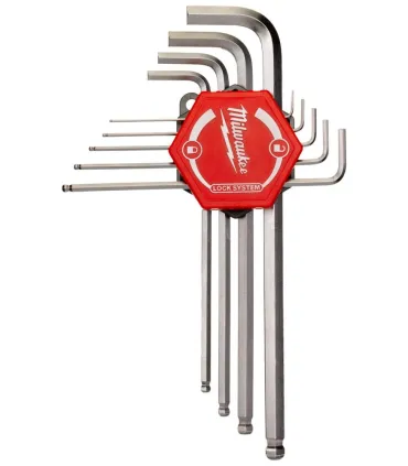 J. LLAVES ALLEN BOLA LARGA 9pcs 1,5-10mm MILWAKEE