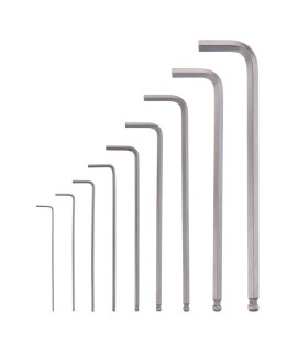 J. LLAVES ALLEN BOLA LARGA 9pcs 1,5-10mm MILWAKEE