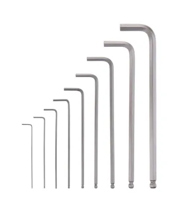 J. LLAVES ALLEN BOLA LARGA 9pcs 1,5-10mm MILWAKEE