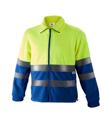 CHAQUETA POLAR ALTA VIS. AMARILLO  -  AZUL T.S