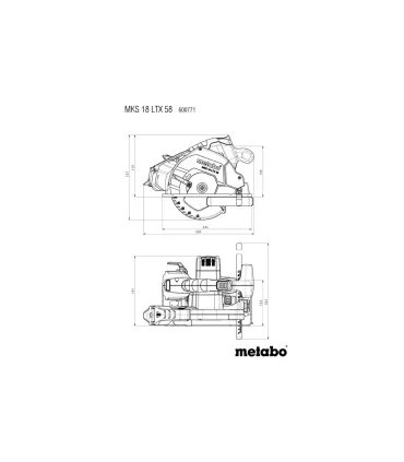 SIERRA DISCO METABO MKS18LTX-58 DISCO METAL 165x20