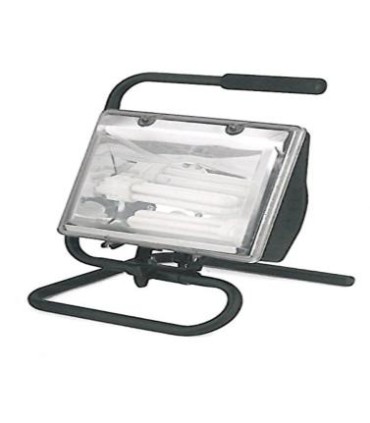FOCO BAJO CONSUMO L.FRIA 2X26W NEGRO C/SOP **OUTLET