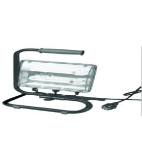 FOCO BAJO CONSUMO L.FRIA 2X26W NEGRO C/SOP **OUTLET