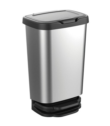 CUBO/ PAPELERA INOX 40 LTS. PEDAL+TAPA