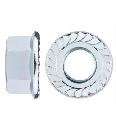 TUERCA C/ARAND. DIN6923 ZINC. M-14