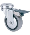 RUEDA GIRAT.  AGUJ.PASANTE+ FRENO Ø40mm 1-0550 17Kg