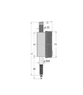 Reloj contador digital IP65 12,5mm/0,010mm FORUM