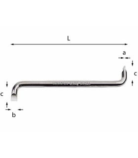 DESTOR. DOBLE CODO PLANO 8x1,2mm USAG