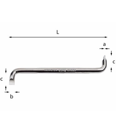 DESTOR. DOBLE CODO PLANO 8x1,2mm USAG