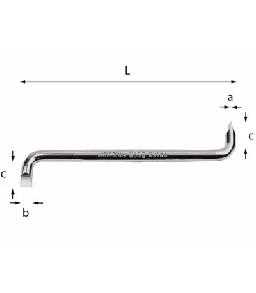 DESTOR. DOBLE CODO PLANO 8x1,2mm USAG