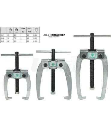 EXTRACTOR 2 BRAZOS AUTOCENTRANTE 70x70mm