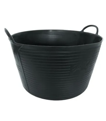 CAPAZO PLASTICO CULO PLANO 440x330 42L NEGRO
