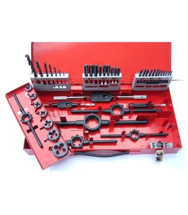 SET 35pcs JUEGOS MACHO+COJINETE+BROCA HSS M3-M12 VAPORIZADOS