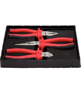 SET 3 ALICATES UNIVERSAL+CORTE+MECANICO RECTO.