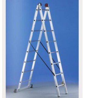 ESCALERA ALUM.TRANSFORMABLE 2T 14+14 4,08 Mtrs