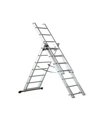 ESCALERA ALUM. TRANSFORMABLE 3Tramos 7+7+7 Ext. 4,50Mt