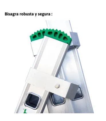 ESCALERA ALUM. TRANSFORMABLE 3Tramos 7+7+7 Ext. 4,50Mt