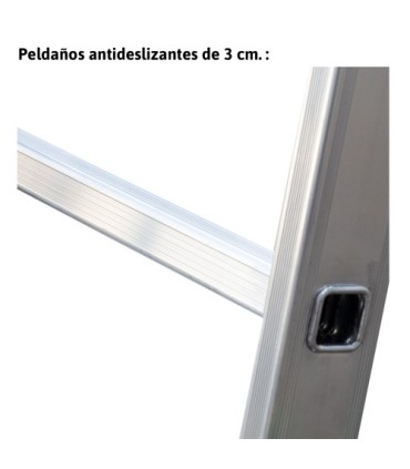 ESCALERA ALUMINIO TRANSF.3 TRAMOS 9+9+9 PELDAÑOS