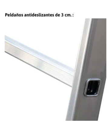 ESCALERA ALUMINIO TRANSF.3 TRAMOS 10+10+10 PELDAÑOS
