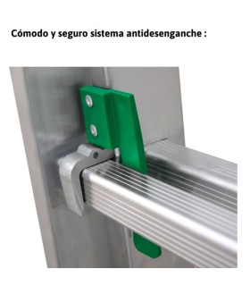 ESCALERA ALUMINIO TRANSF.3 TRAMOS 10+10+10 PELDAÑOS