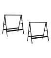PAREJA 2 CABALLETES METALICO 780x400 ALTO 740MM