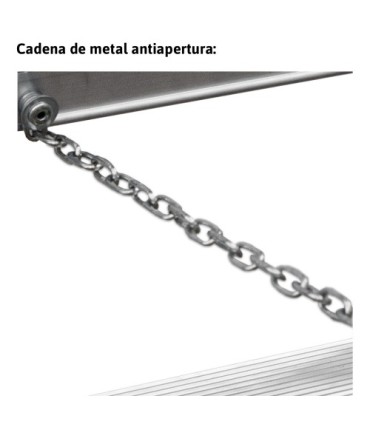 ESCALERA TIJERA DOBLE 8+8 PELDAÑOS ANCHO ALTURA: TJO 3,0M PLEG 1,90MT