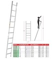 ESCALERA ALUM 1 TRAMO 17 PELD 5,00Mt EN1117