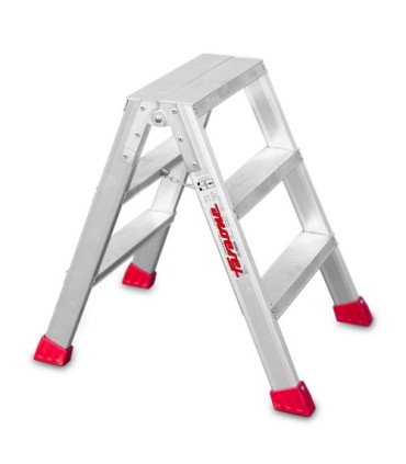 ESCALERA FARAONE TIJERA DOBLE 3+3 PELDAÑOS ALTURA: TJO 2.4M PLEG 0,65MT
