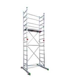 ANDAMIO ALUMINIO 2x7 SUPER BASE 500x1400 ALTO TRABAJO 4 METROS