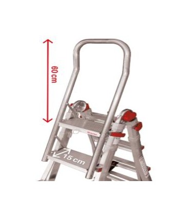 BARANDILLA SEGURIDAD C/ 2 PELDAÑOS PARA ESCALERA TELES