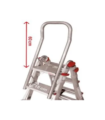 BARANDILLA SEGURIDAD C/ 2 PELDAÑOS PARA ESCALERA TELES