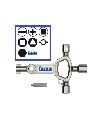 LLAVE CRUZ ARMARIO ELECTRICO  8 Funciones