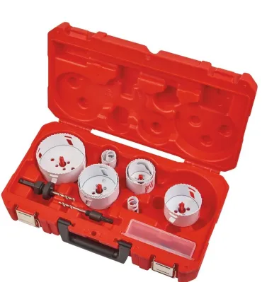 KIT 7 CORONA MILWAUKEE BIMETAL+2 HUSILLO+BROCAS RECAMBIO Ø16-64mm