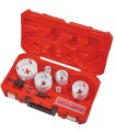 KIT 7 CORONA MILWAUKEE BIMETAL+2 HUSILLO+BROCAS RECAMBIO Ø16-64mm