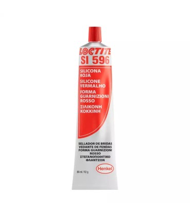 ADH.SELLADOR 596 SILICONA ROJA AUTONIVELABLE 80GR