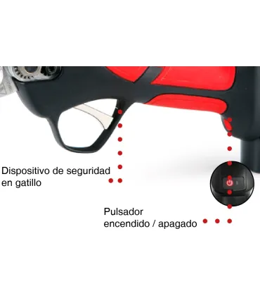 TIJERA A BATERIA Ø23 C/ 2 BATERIAS