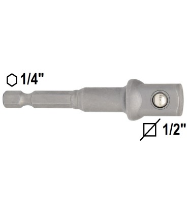 ADAPTADOR MACHO HEX.1/4"-VASOS 1/2"
