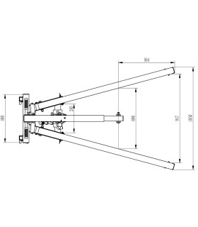 GRUA PLEGABLE 1.000KG ECO