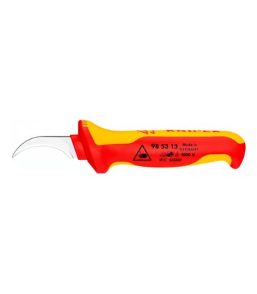 CUCHILLO PELACABLE CURVO 1000V 180x50mm