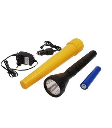 LINTERNA RECARGABLE SUPERLED C/ CONO SEÑALIZACION AMARILLO