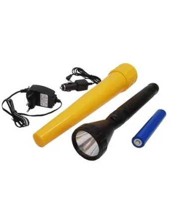 LINTERNA RECARGABLE SUPERLED C/ CONO SEÑALIZACION AMARILLO