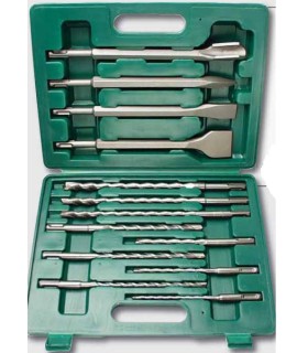 KIT 9 BROCAS+4 CINCELES SDS PLUS