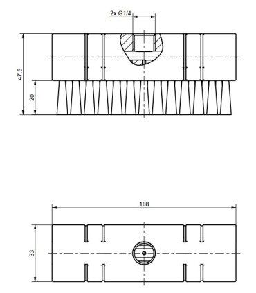 CEPILLO ACEITADO 30x100 PERMA