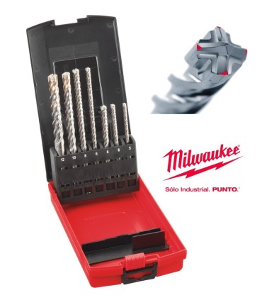 JUEGO 7 BROCAS SDS-PLUS HORMIGON ARMADO 5-12mm