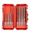 ESTUCHE PACKOUT MILWAUKEE 10 BROCAS SDS-PLUS 2 FILOS