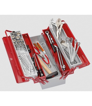 CAJA CON HERRAMIENTAS MECANICO TIPO 1 56 PIEZAS