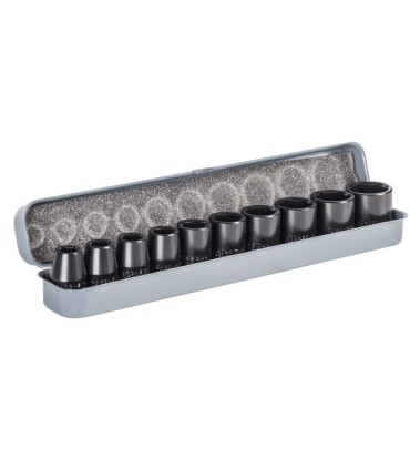 JUEGO 10 LLAVES VASO IMPACTO 1/2"